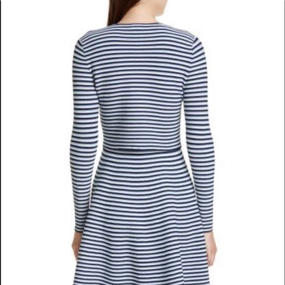 Akris Punto Stripe Crop Cardigan sz 10 - Picture 3 of 15